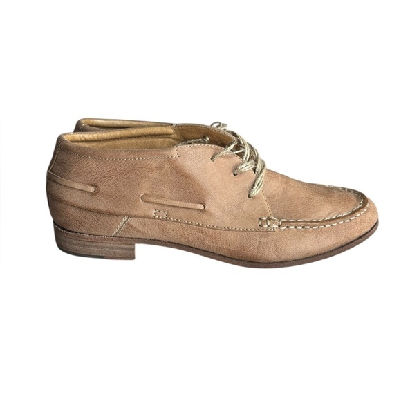 Dolce Vita Volterra Womens Leather Moc Toe Oxfords Tan Size 7.5 - Picture 2 of 10